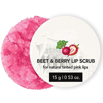 Private Label Beet &amp; Berry Lip Scrub Peeling &amp; Feuchtigkeitscreme Pink Lip Sugar Scrub